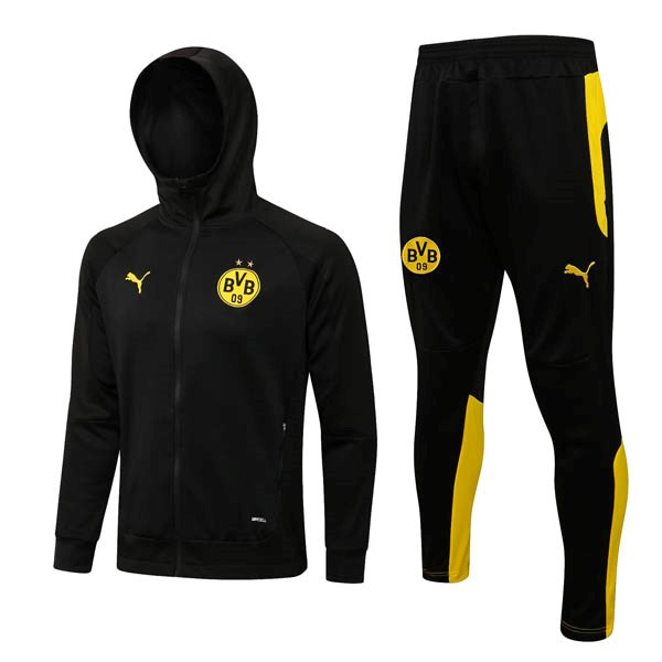 Chandal Con Capucha Borussia Dortmund 2022 2023 Negro Amarillo